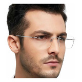 Armação Óculos Masculino Sem Aro Balgrif Conforto Elegância