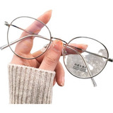 Armação Óculos P/grau Feminino Metal Acetato Redondo Gatinho