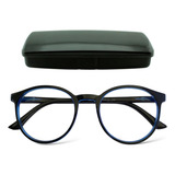 Armação Oculos Sem Grau Redondo Leafshop Flexível Masculino