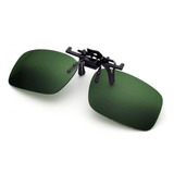 Armação Oculos Sol Clip On Dirigir Pescar Praia Protege Uv Cor Verde Escuro G-15 Cor Da Armação Preto