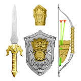 Armadura Medieval Infantil Com Escudos Espada