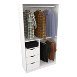 Armário Cabideiro Gaveta Misto M3 100% Mdf Closet Loja Arara