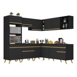 Preto/dourado