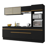 Preto/dourado