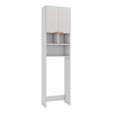 Armário De Banheiro P/ Vaso Sanitário Com 2 Portas Branco