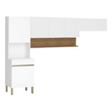 Armário De Cozinha Modulada 3 Peças Lina11 Supremo/freijó