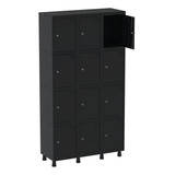 Armário Guarda Volume Locker Roupeiro 12 Portas Aço Grp Wt