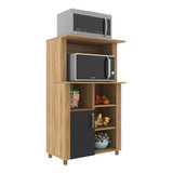 Armario Micro/forno Fruteira De Cozinha Multiuso 4 Nichos
