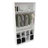 Armário Misto Colmeia Arara M14 100% Mdf Closet Loja Roupa