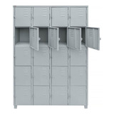 Armário Roupeiro De Aço Vestiário Academia 20 Portas Locker