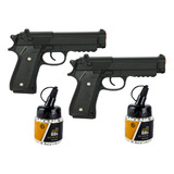 Arminha Airsoft Pistola Metal Spring Kit 2un + 2 Bbs 1000un