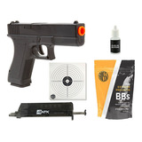 Arminha Brinquedo Airsoft Spring + Bolinhas + Kit Acessórios
