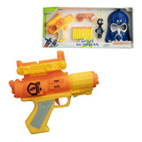 Arminha Com Máscara Brinquedo Lança Dardo Pistola Tipo Nerf 