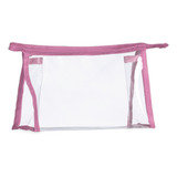 Arn 12 Necessaire Transparente Cor Rosa-claro