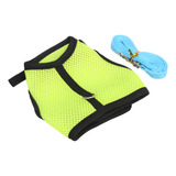 Arnês De Tração Pet Mesh No Peito Com Coleira Para Coelho