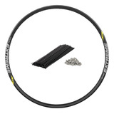 Aro 29 Vzan Extreme Pro 32 Furos Preto Com 64 Raios Inox
