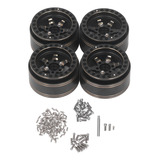 Aro De Roda Rc, 4 Peças Beadlock Hub, 1,9 Polegadas, Latão P