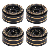Aro De Roda Rc De Latão, 4 Peças, Rodas Beadlock De 1,2 Pole