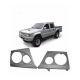 Aro Farol Mitsubishi L200 Quadrada 2001 A 2006 Em Fibra Par