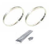 Aro Folha Bmx Modelo Saçaki 36 Furos ( Par ) Raios Inox