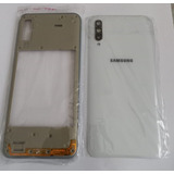 Aro Lateral + Tampa Traseira Para Galaxy A50 A505 Cor Branco