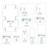 Arquivo Digital | Kit Toalete Verde Folhagem | Editável