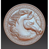 Arquivo Stl 3d Aspire Artcam Cavalo Horse Alto Relevo Vetor