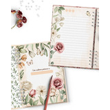 Arquivos Digital Encadernação Caderno Floral Romântico 2024