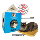 Arranhador Gato Casa Caixa De Leite - Gatíneos Toys