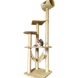 Arranhador Gato Castelo Com Rede Gigante