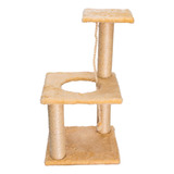 Arranhador Gatos Bombeiro Mini 3 Andares Corda Sisal Pelúcia