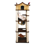 Arranhador Para Gatos Castelo Gigante C/rede 
