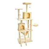 Arranhador Torre De Gato Grande De Luxo Casa Cama Cesto Rede