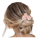 Arranjo Enfeite Cabelo Noiva Flor Tecido Strass Debutante