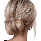 Arranjo Tiara De Cabelo Enfeite Noivas Debutante Fio Strass