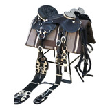 Arreio Modelo Chapeado Luxuoso Completo + Manta Americana