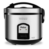 Arrozeira Elétrica A Vapor Philco Ph10 Visor Glass Inox 220v