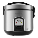 Arrozeira Elétrica A Vapor Philco Ph10 Visor Glass Inox 220v