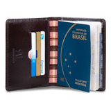 Artlux Porta Passaporte Documento 100% Couro