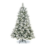 Arvore De Natal Com Neve Top Luxo Altura 1,20m C/ 214 Galhos