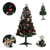 Arvore De Natal Verde Luxo 150cm De Altura 380 Galhos Cheia