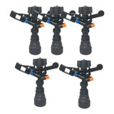 Aspersor Kit 5 Irrigador De Impacto 360 30 Metros Pasto Hort