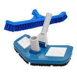 Aspirador Com Escova De Fundo + Esfregão Para Piscinas