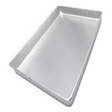 Assadeira 60x40 Pao Doce Plana Lisa Aluminio Estampada Imeca Cor Cinza