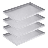 Assadeira De Pão Perfurada Forma De Alumínio 40x60 Kit 4 Un