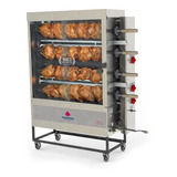 Assador Frango Industria Gás Tubular 4 Espetos Progás Pr623