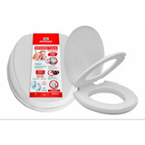 Assento Elevado Sanitário Almofadado C/ Tampa 7,5 Cm Mebuki 