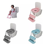 Assento Redutor Infantil Com Escada Para Vaso Sanitário