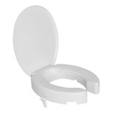 Assento Sanitário Elevado Com Tampa E Trava 7,5cm Astra Cor Branco