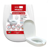 Assento Sanitário Elevado Para Vaso Retangular Mebuki 7,5cm
